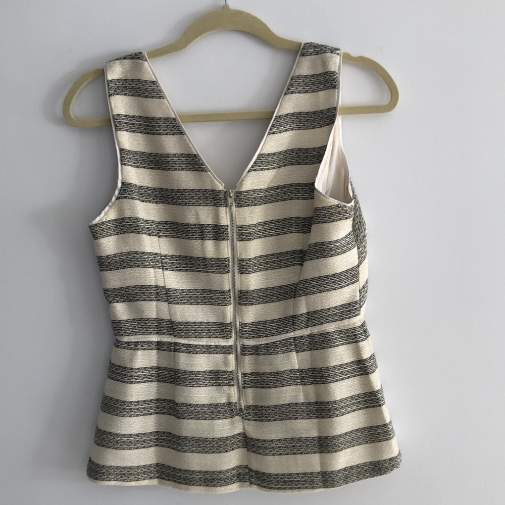Structured striped top - Picture 2 of 4